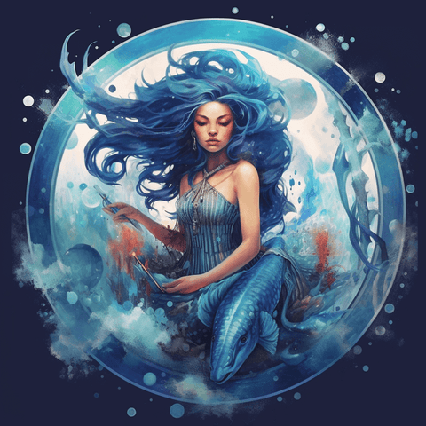 Image of Aquarius' Aura - DIY Diamond Painting