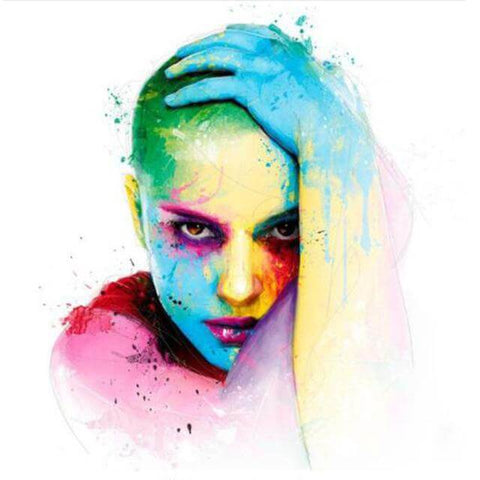 Image of Colorful Abstract Face Diamond Painting