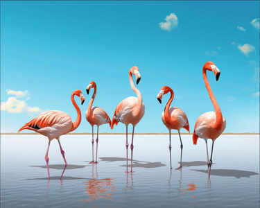 Flamingo Fiesta - DIY Diamond Painting