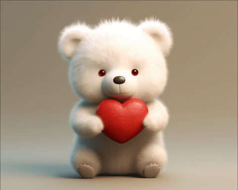 Image of Teddy Bear Love - DIY Diamond Painting