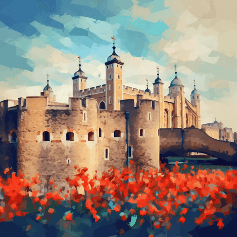 Image of Tower of London - DIY Diamond Painting