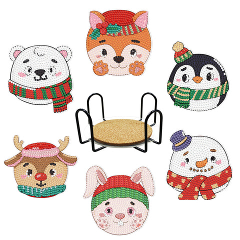 Image of Winter Themed Diamond Painting Coaster