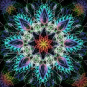 Colorful kaleidoscope mandala diamond painting