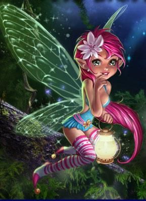 Image of Cute diamond painting featuring a fairy.