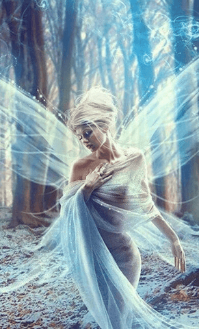 Image of An enchanting fairy in the forest diamond painting.