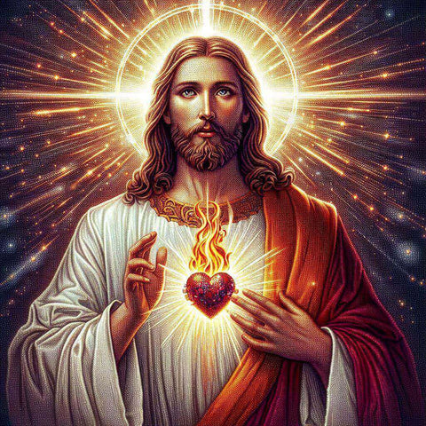 Image of Diamond painting: Religious portrait of Jesus Christ.