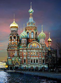 Image of Diamond painting of the Savior on Spilled Blood, a landmark cathedral in Saint Petersburg, Russia.