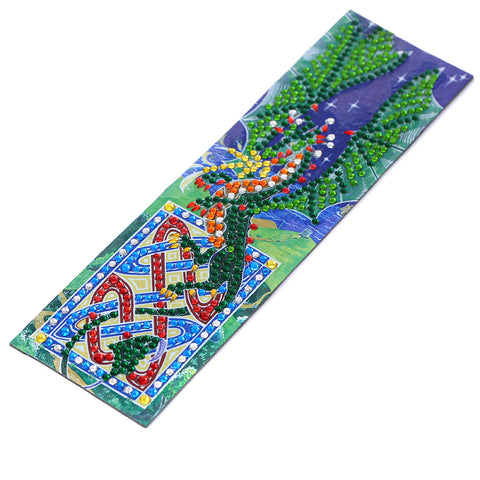 Image of Green Dragon - Diamond Painting Bookmark