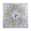 Rhinestone Golden Butterfly Wall Clock - DIY Diamond Painting