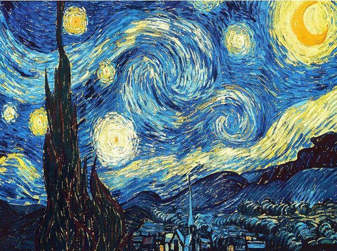 Image of starry night painting