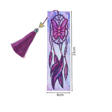 Image of Butterfly Dreamcatcher - Diamond Painting Bookmark