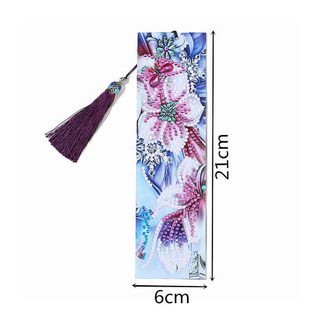 Image of Pink Flower - Diamond Painting Bookmark