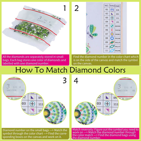 Image of Pink Butterfly - DIY Diamond Collapsible Storage Basket