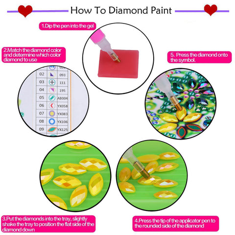 Image of Pink Butterfly - DIY Diamond Collapsible Storage Basket