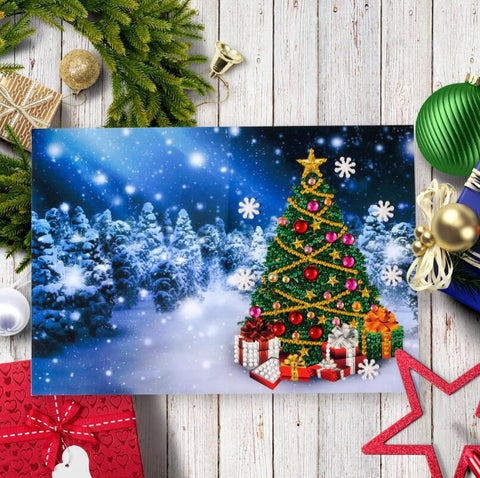 Image of 4pcs Christmas Card DIY Diamond Painting