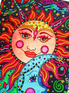 Sun and Moon Special Shaped Drills DIY Partial Diamond Painting