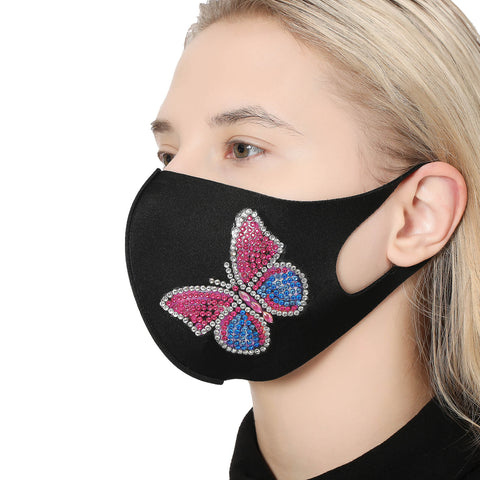 Image of Pastel Butterfly - DIY Diamond Face Mask