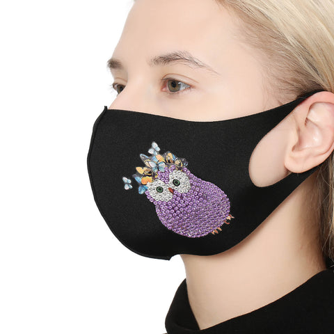 Image of Purple Owl - DIY Diamond Face Mask