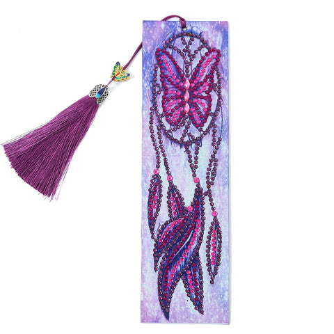 Image of Butterfly Dreamcatcher - Diamond Painting Bookmark