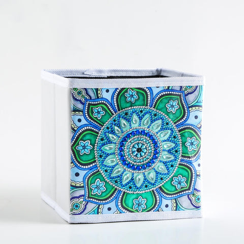 Image of Blue Mandala - DIY Diamond Collapsible Storage Basket