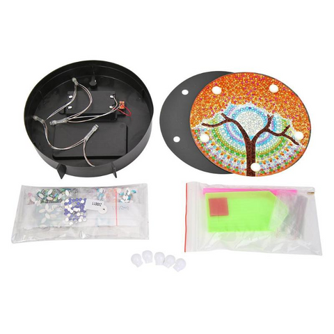 Image of Happy Snowman - DIY Diamond Painting LED Lamp