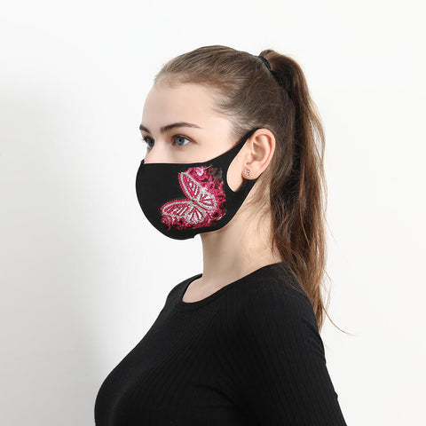 Image of Pink Butterfly - DIY Diamond Face Mask