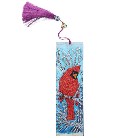 Image of Cardinal Bird - Diamond Painting Bookmark