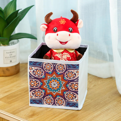 Image of Red Mandala - DIY Diamond Collapsible Storage Basket