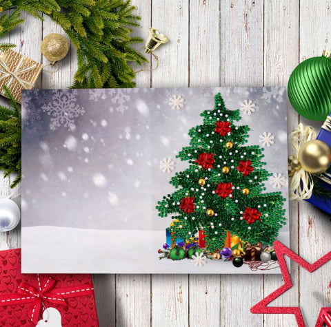 Image of 4pcs Christmas Card DIY Diamond Painting