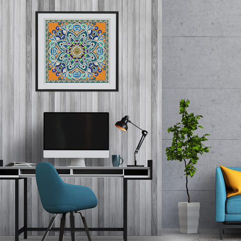 Image of Mandala #10 - DIY Diamond Painting Glow in the Dark