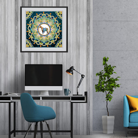 Image of Mandala #6 - DIY Diamond Painting Glow in the Dark