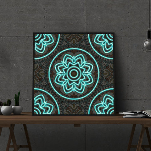 Image of Mandala #7 - DIY Diamond Painting Glow in the Dark