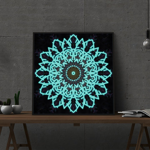 Image of Mandala #4 - DIY Diamond Painting Glow in the Dark