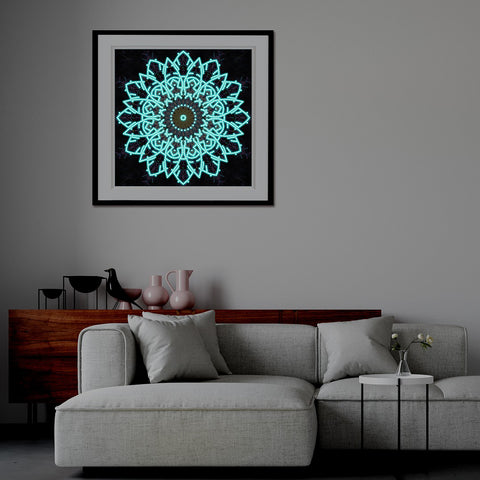Image of Mandala #4 - DIY Diamond Painting Glow in the Dark