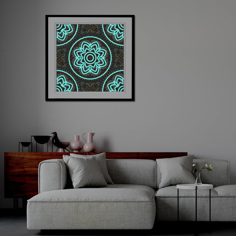 Image of Mandala #7 - DIY Diamond Painting Glow in the Dark