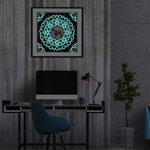 Image of Mandala #6 - DIY Diamond Painting Glow in the Dark