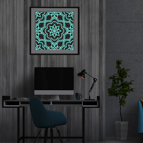 Image of Mandala #9 - DIY Diamond Painting Glow in the Dark