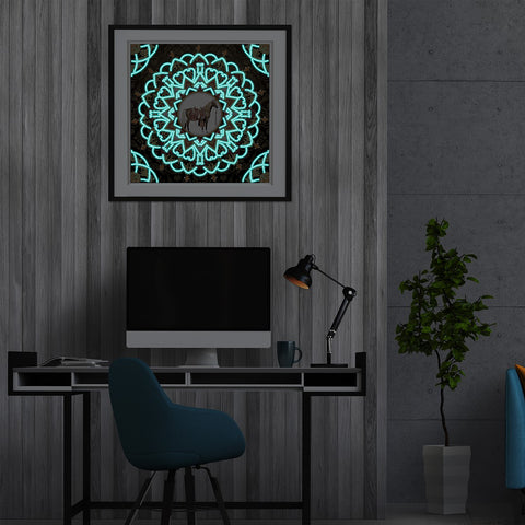 Image of Mandala #5 - DIY Diamond Painting Glow in the Dark