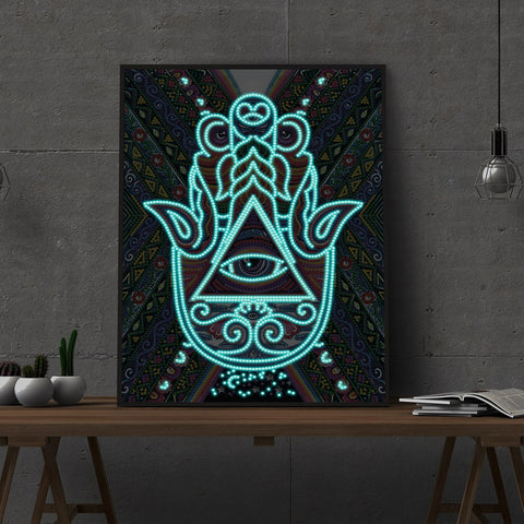 Image of Lotus - DIY Diamond Painting Glow in the Dark