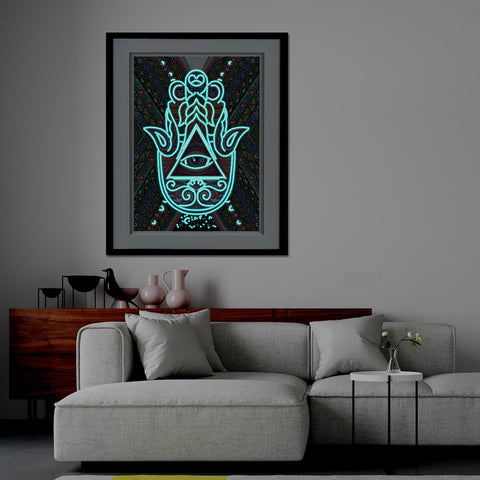Image of Lotus - DIY Diamond Painting Glow in the Dark