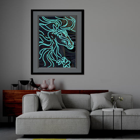 Image of Pegasus - DIY Diamond Painting Glow in the Dark