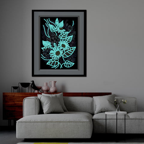 Image of Flower - DIY Diamond Painting Glow in the Dark