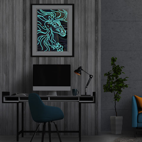 Image of Pegasus - DIY Diamond Painting Glow in the Dark
