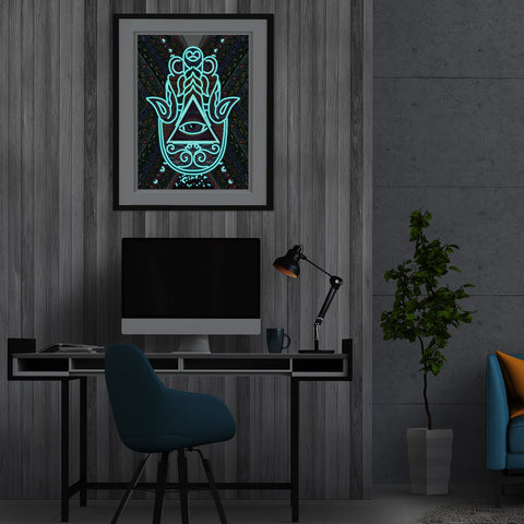 Image of Lotus - DIY Diamond Painting Glow in the Dark