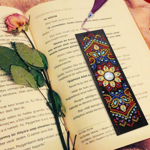 Image of Mandala Sun - Diamond Painting Bookmark