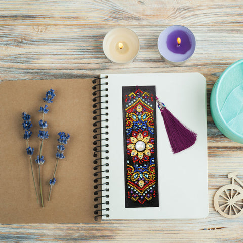 Image of Mandala Sun - Diamond Painting Bookmark