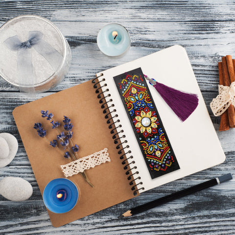Image of Mandala Sun - Diamond Painting Bookmark