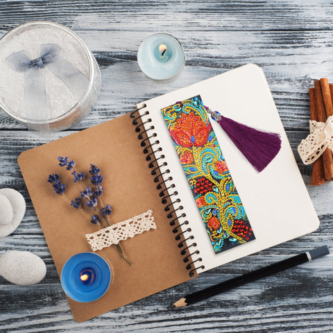 Image of Red Rose - Diamond Painting Bookmark