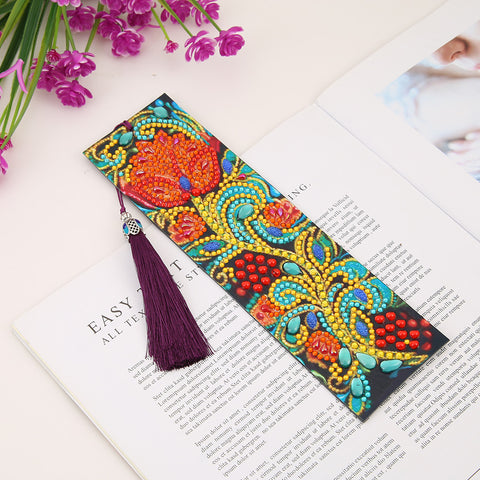 Image of Red Rose - Diamond Painting Bookmark
