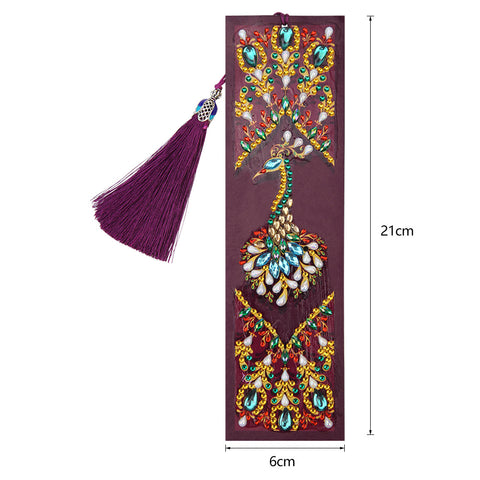 Image of Peacock Royalty - Diamond Painting Bookmark